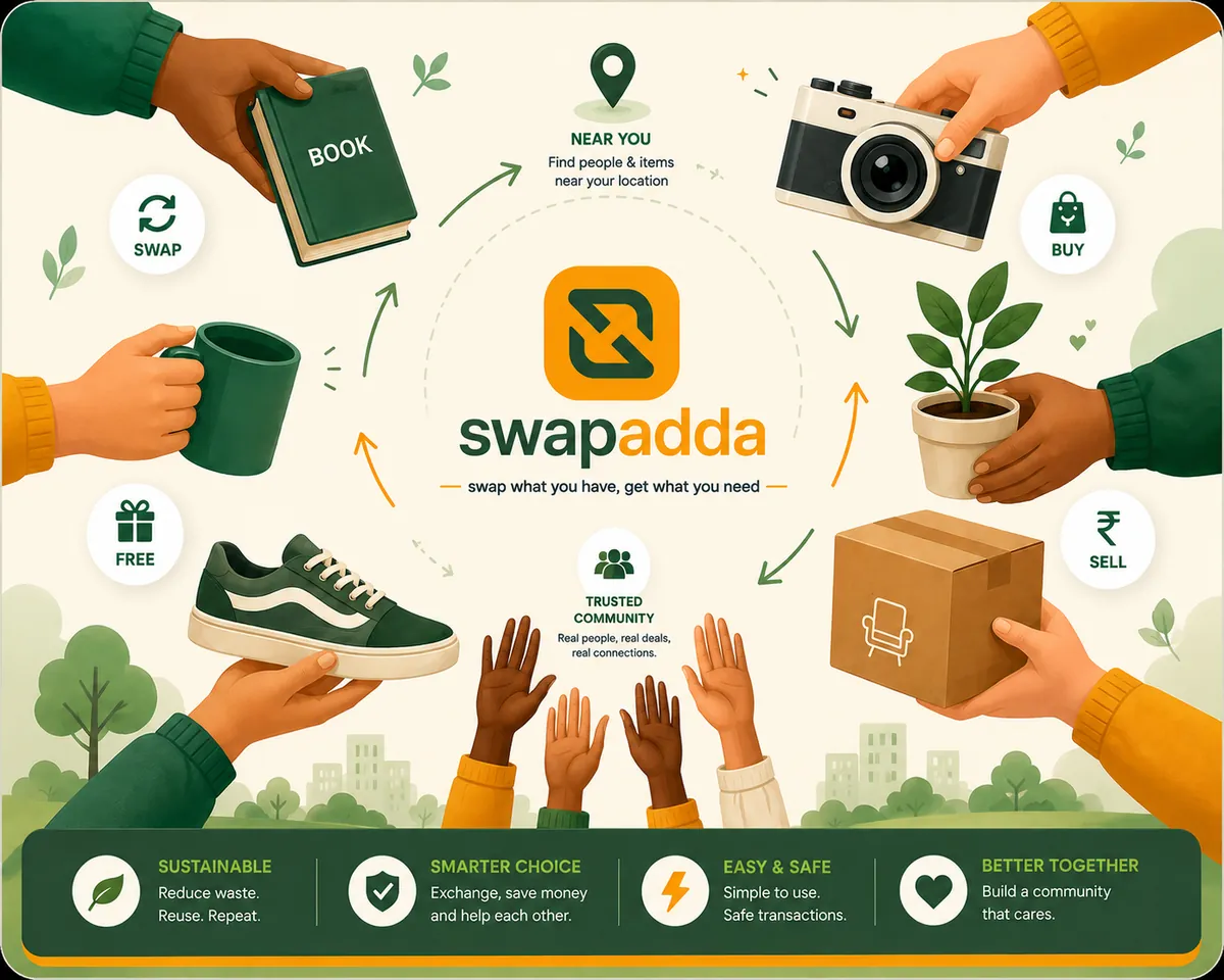 Swapadda community swapping products, services and skills nearby